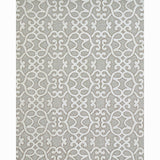 Schumacher Amboise Linen Embroidery Oyster Fabric