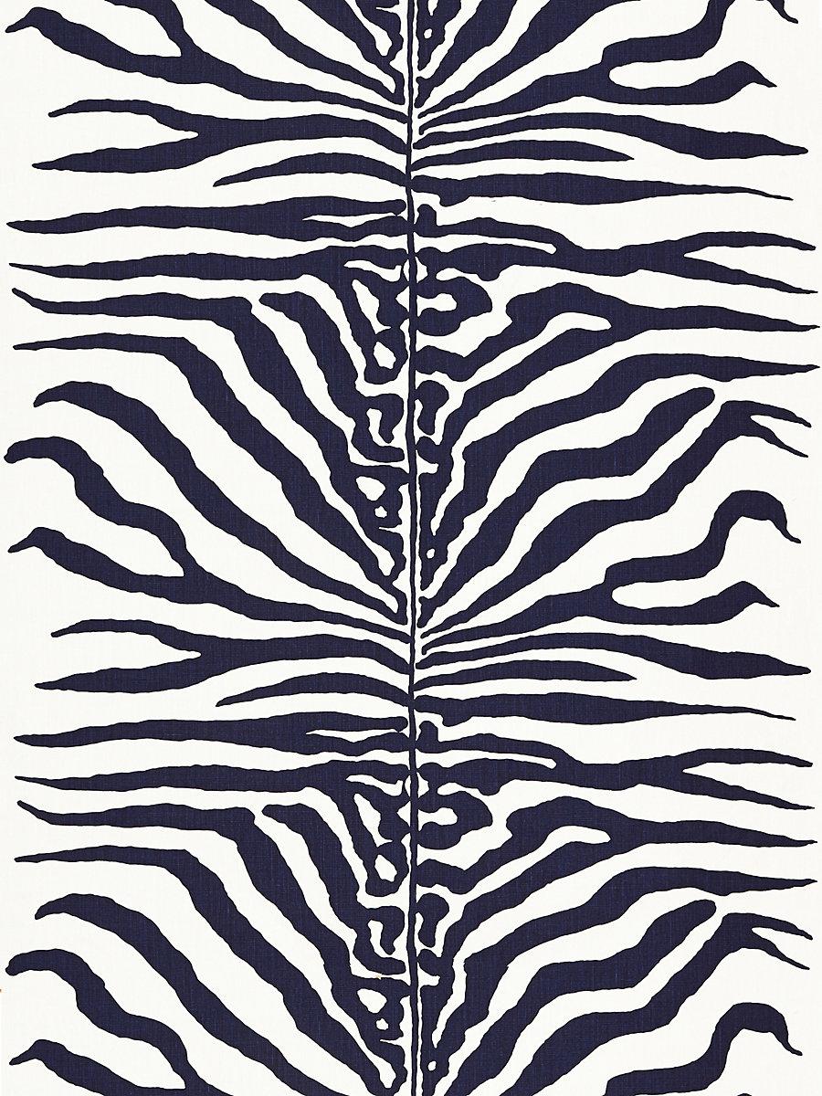 Scalamandre Zebra Navy Fabric