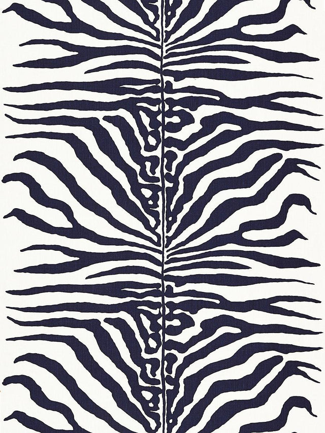 Scalamandre Zebra Navy Fabric