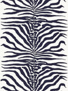 Scalamandre Zebra Navy Fabric