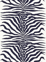 Scalamandre Zebra Navy Fabric