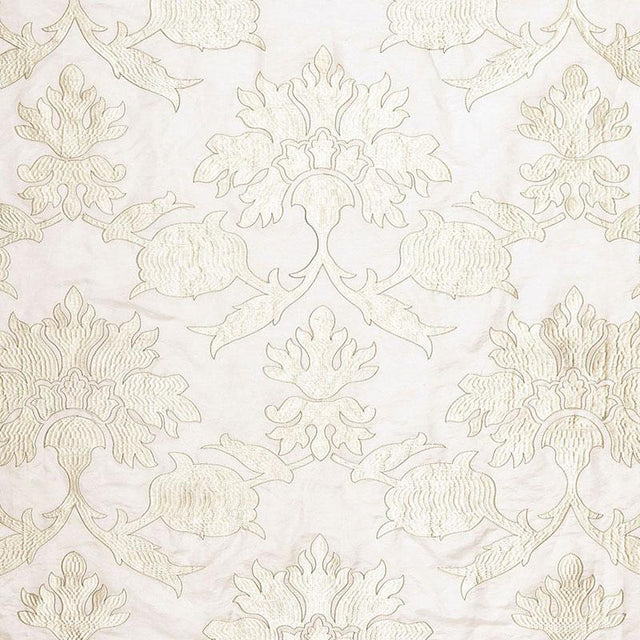 Schumacher Roussillon Embroidery Chalk Fabric