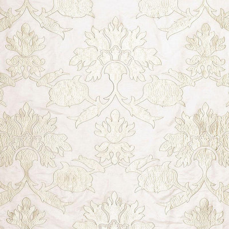 Schumacher Roussillon Embroidery Chalk Fabric