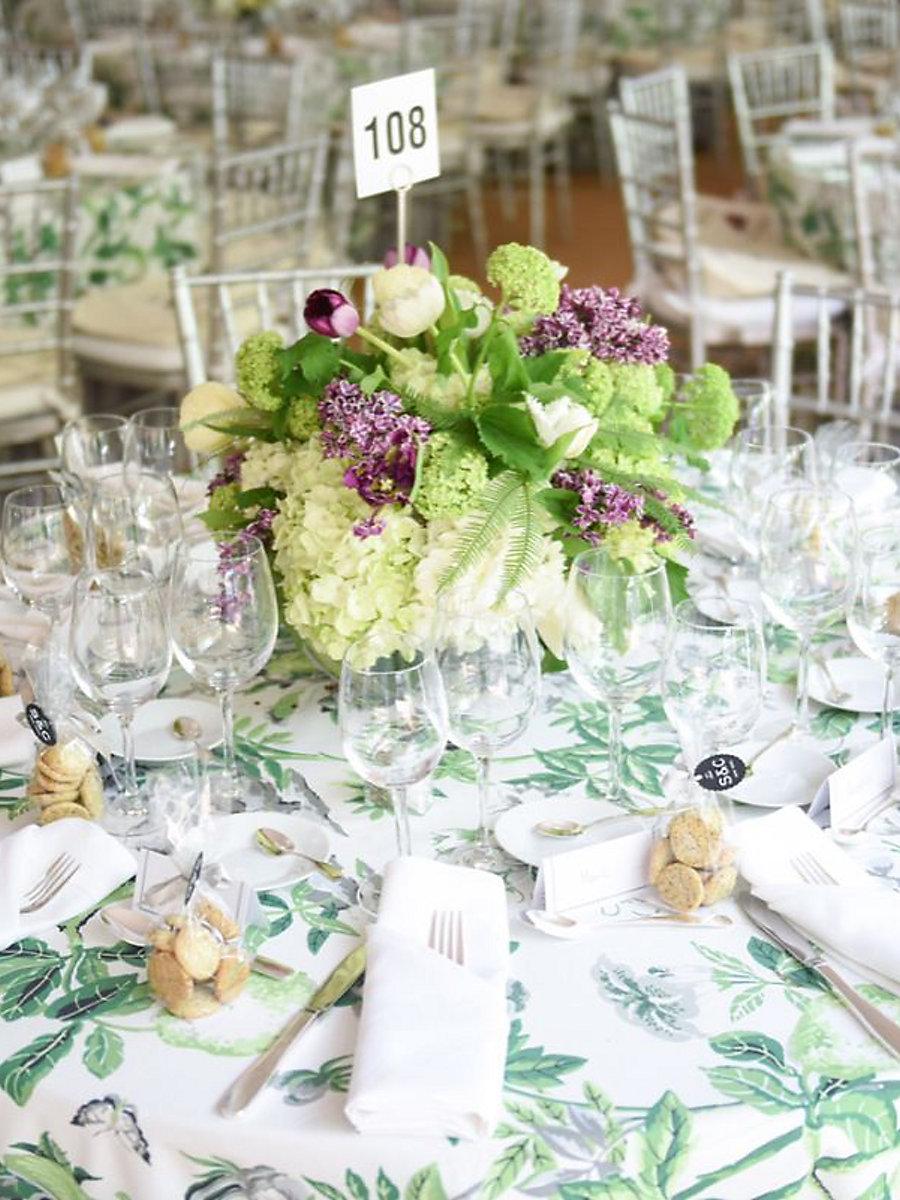 Scalamandre Shantung Garden Cotton Print Verdance Fabric