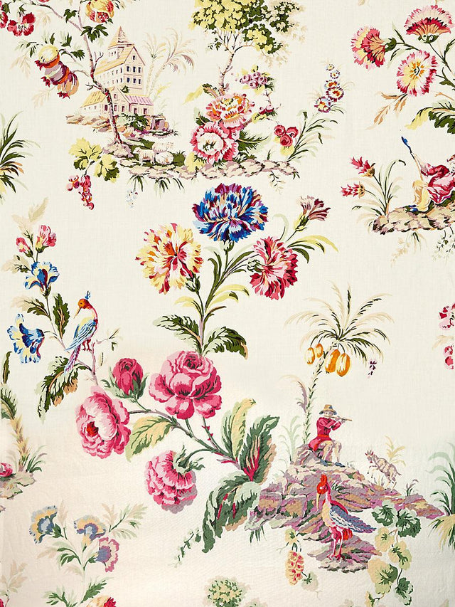 Scalamandre Somerset Linen Print Bloom Fabric