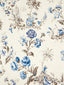 Scalamandre Somerset Linen Print Porcelain Fabric