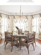 Scalamandre Somerset Linen Print Porcelain Fabric