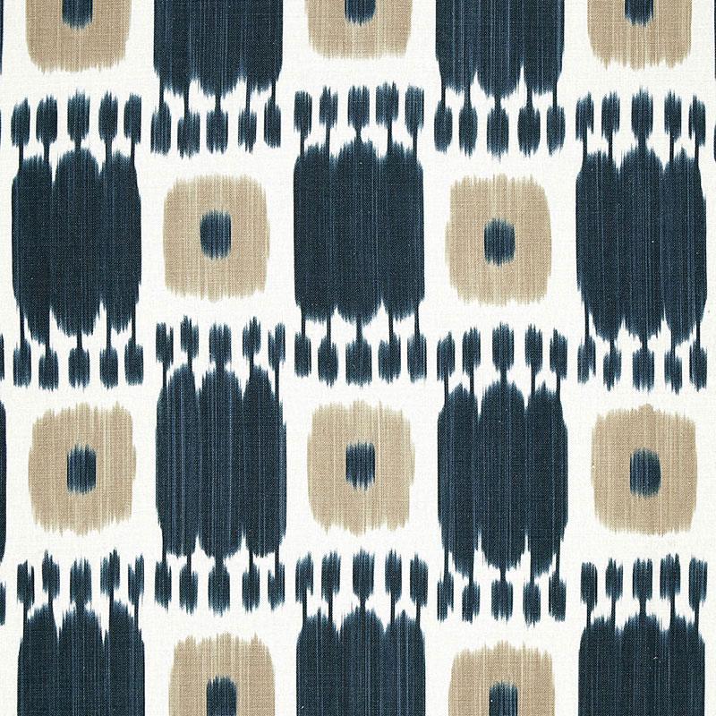 Schumacher Kandira Indigo Fabric