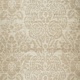 Schumacher Malay Damask Print Putty Fabric