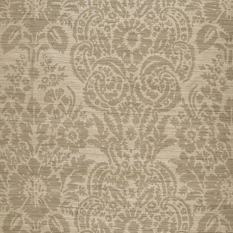Schumacher Malay Damask Print Chanterelle Fabric