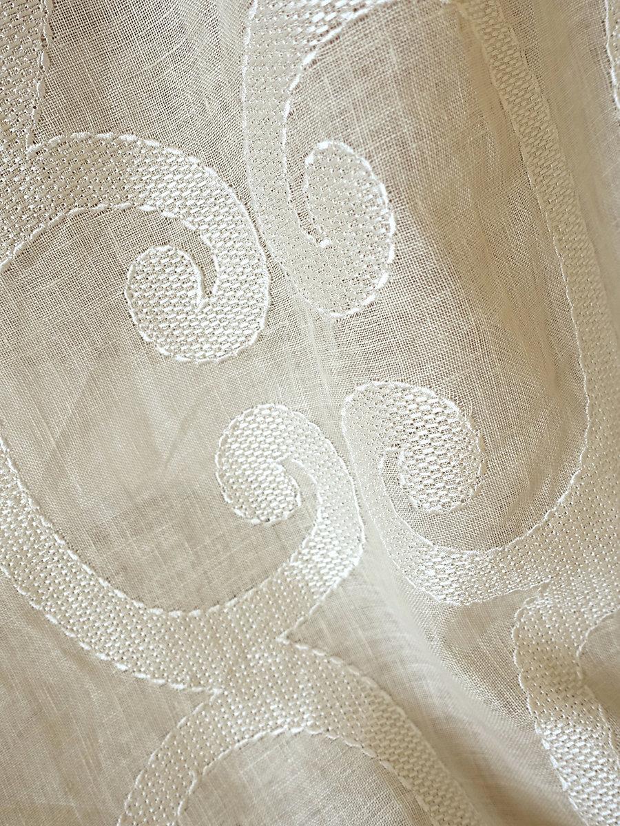 Scalamandre Ornamento Sheer Snow Fabric