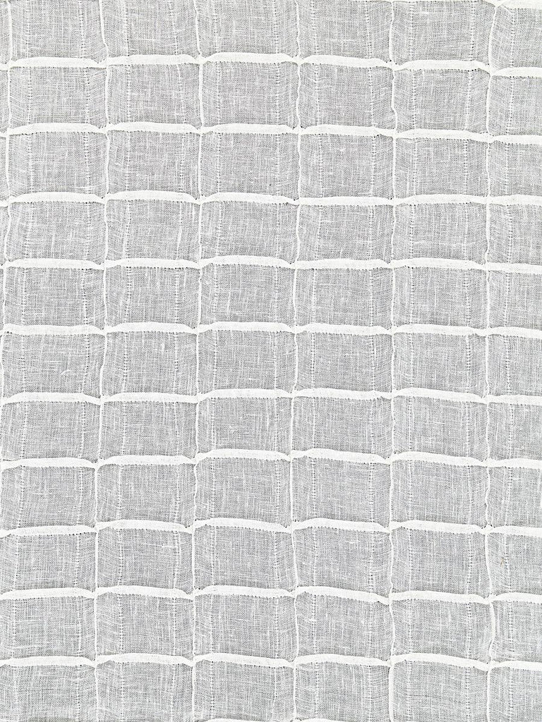 Scalamandre PINTUCK LINEN SHEER IVORY Fabric