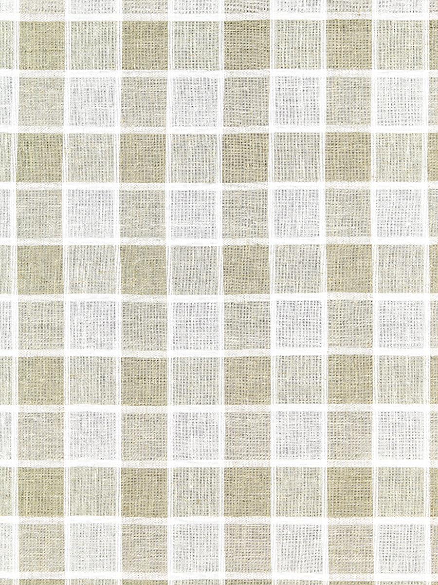 Scalamandre Wainscott Check Sheer Linen Fabric