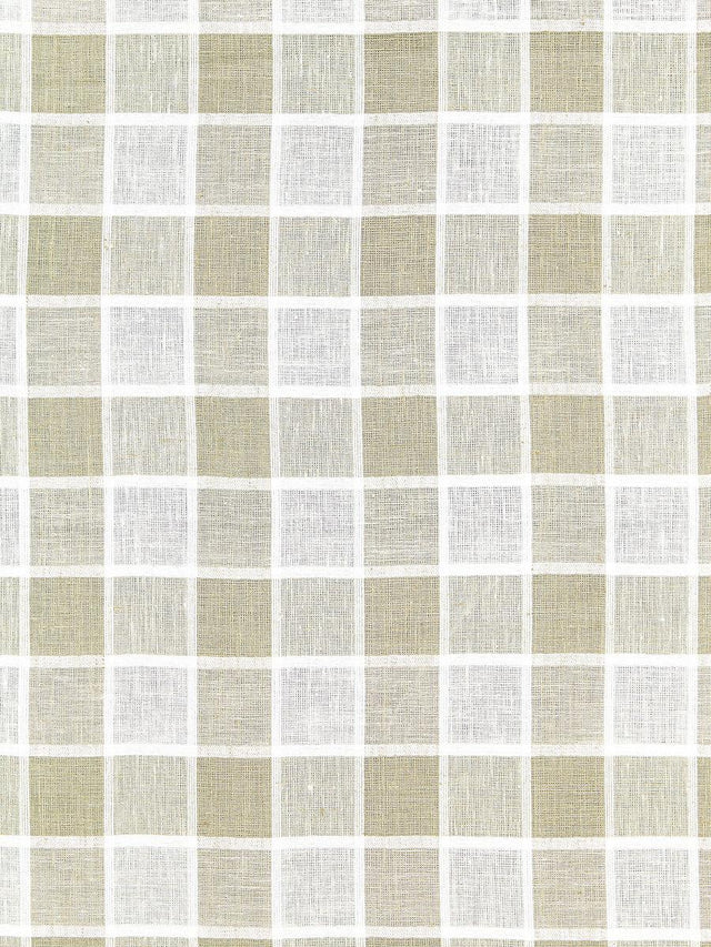 Scalamandre Wainscott Check Sheer Linen Fabric