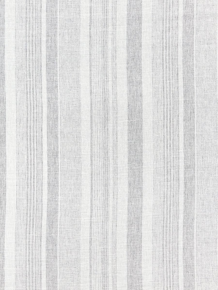 Scalamandre Montauk Stripe Sheer Fog Fabric