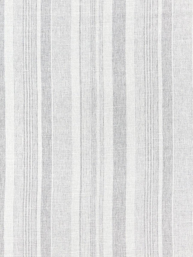 Scalamandre Montauk Stripe Sheer Fog Fabric