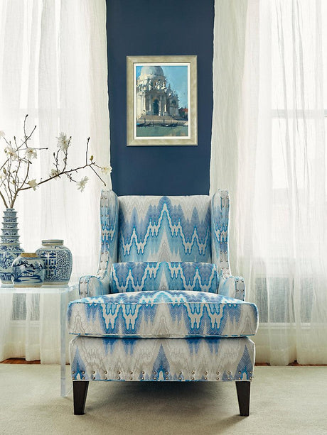 Scalamandre Pleated Linen Sheer Greige Fabric