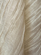 Scalamandre Pleated Linen Sheer Greige Fabric