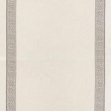 Schumacher Greek Key Embroidery Ii Truffle Fabric