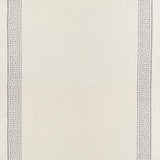 Schumacher Greek Key Embroidery Ii Zinc Fabric