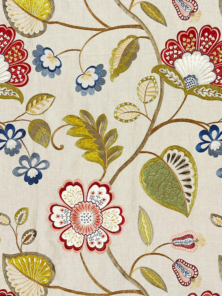 Scalamandre WILLOWOOD EMBROIDERY BLOOM Fabric