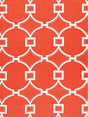 Scalamandre Circle Fret Coral Fabric