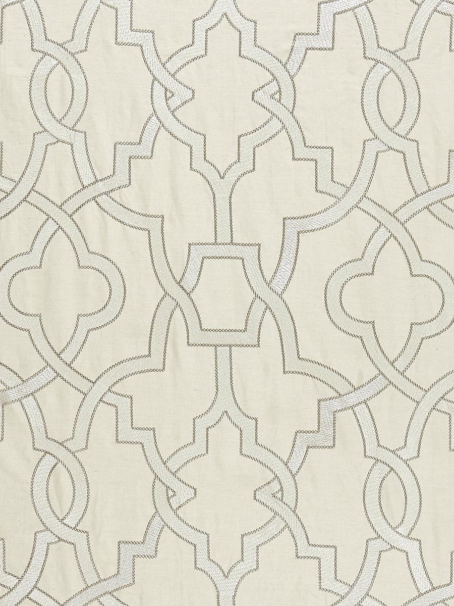 Scalamandre Damascus Embroidery Alabaster Fabric