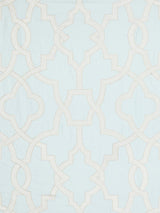 Scalamandre Damascus Embroidery Blue Mist Fabric