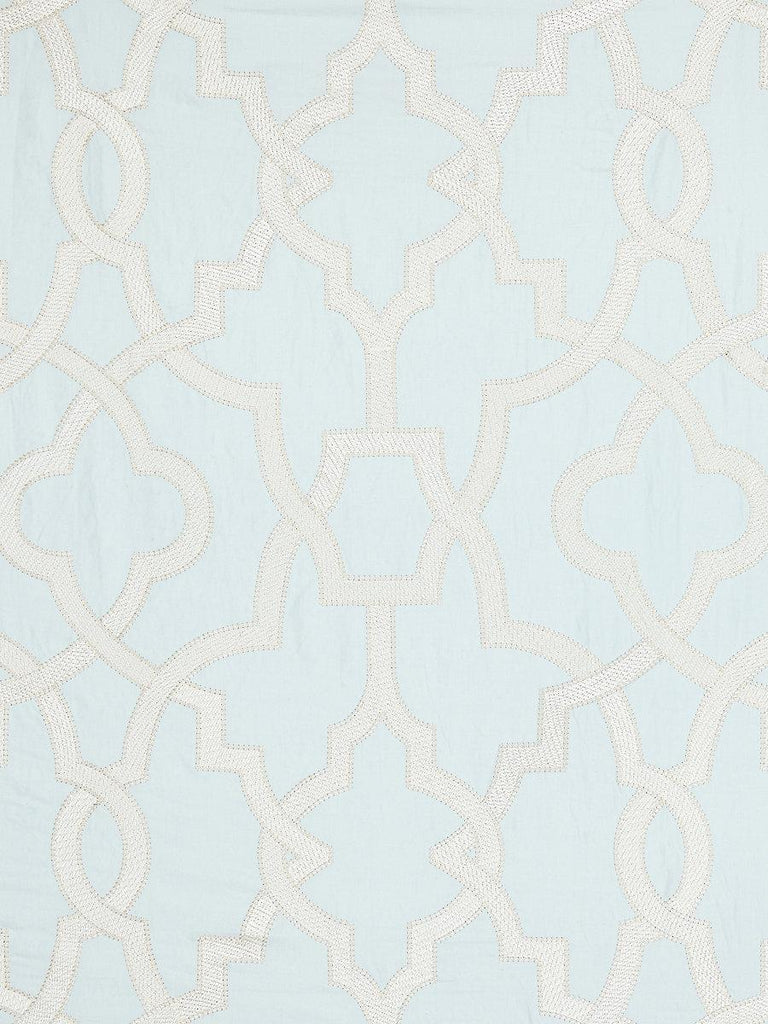 Scalamandre DAMASCUS EMBROIDERY BLUE MIST Fabric