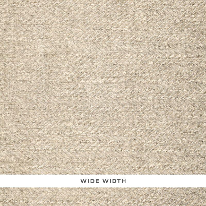 Schumacher Lompret Herringbone Sheer Greige Fabric
