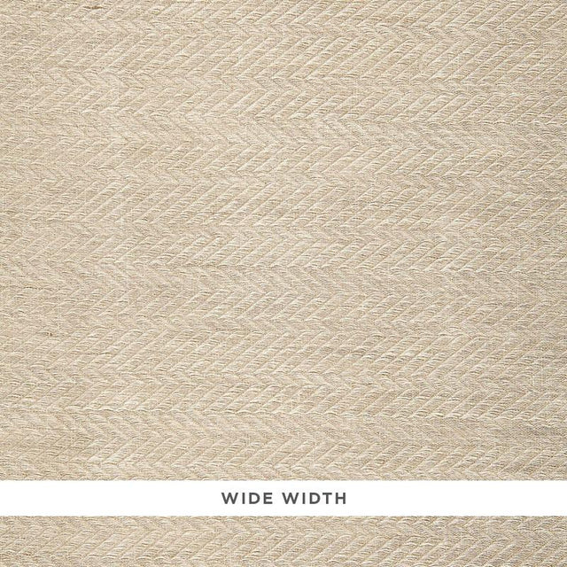 Schumacher Lompret Herringbone Sheer Greige Fabric