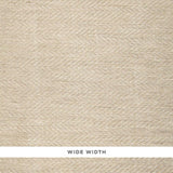 Schumacher Lompret Herringbone Sheer Greige Fabric