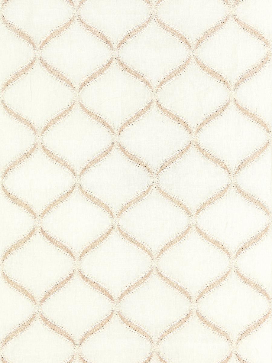 Scalamandre Rondure Embroidery Bisque Fabric