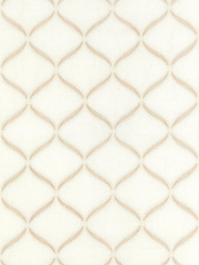 Scalamandre Rondure Embroidery Bisque Fabric