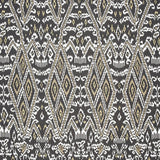 Schumacher Maya Ikat Print Ash Fabric