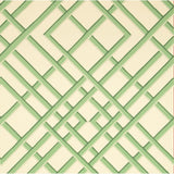 Brunschwig & Fils TREILLAGE SIDEWALL CELADON ON OFF-WHITE Wallpaper