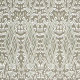 Schumacher Maya Ikat Print Greige Fabric