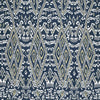 Schumacher Maya Ikat Print Indigo Fabric