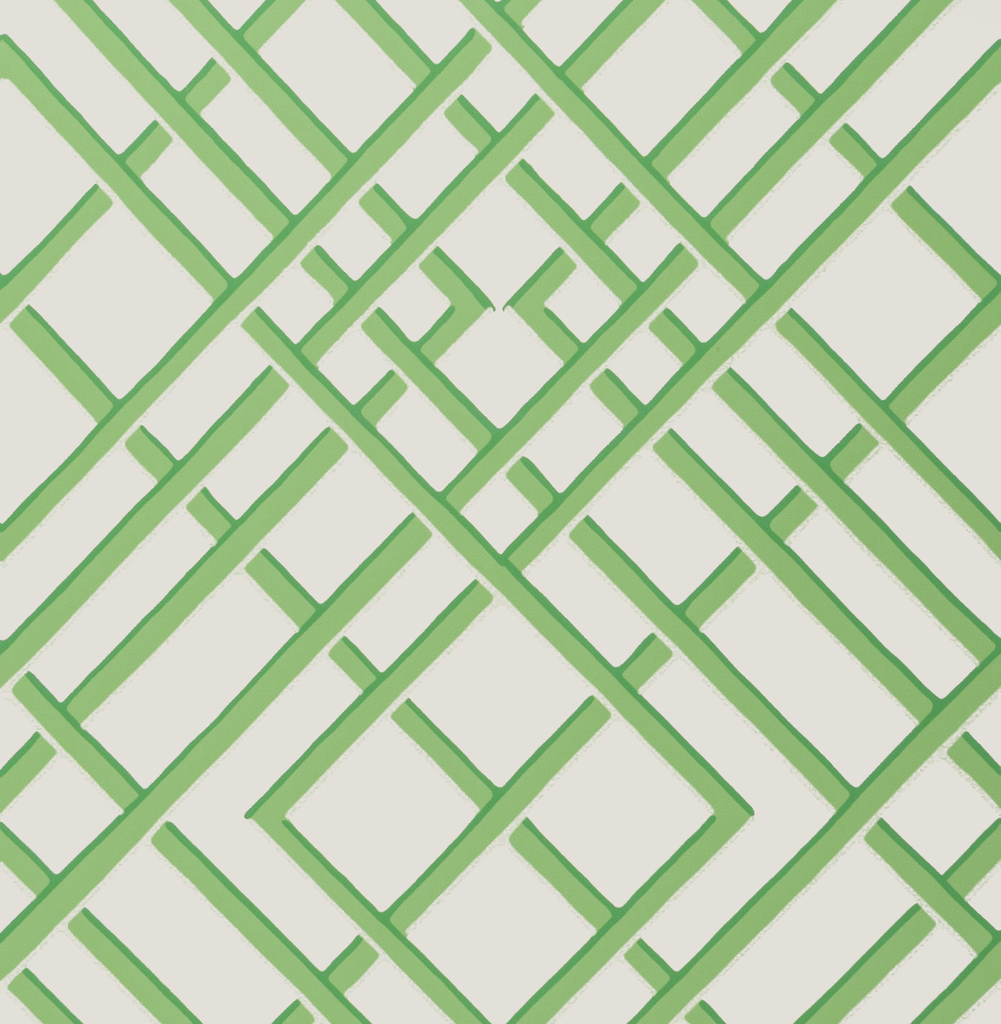 Brunschwig & Fils Treillage Sidewall Leaf Wallpaper