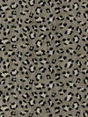 Scalamandre Broderie Leopard Ebony On Silver Fabric
