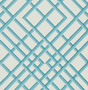 Brunschwig & Fils TREILLAGE SIDEWALL AQUA Wallpaper