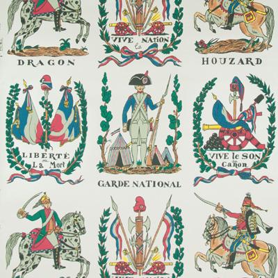 Brunschwig & Fils BATTLE OF VALMY 1792 MULTI ON WHITE VINYL Wallpaper