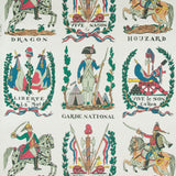 Brunschwig & Fils BATTLE OF VALMY 1792 MULTI ON WHITE VINYL Wallpaper