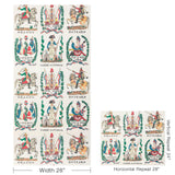 Brunschwig & Fils BATTLE OF VALMY 1792 MULTI ON WHITE VINYL Wallpaper