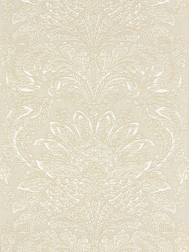 Scalamandre Carlotta Damask Fog Fabric