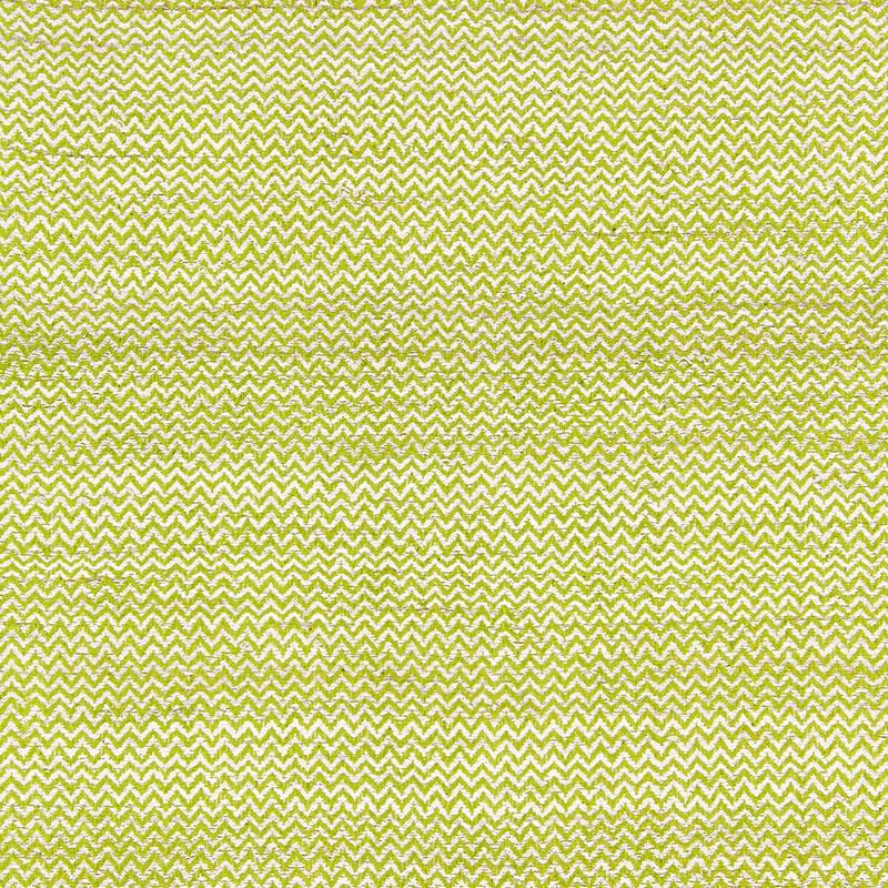 Schumacher Alhambra Weave Lime / Ivory Fabric