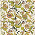 Schumacher Sinhala Linen Print Bittersweet Fabric