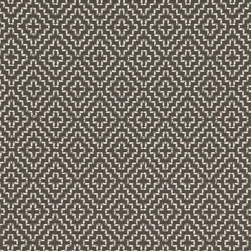 Schumacher Soho Weave Charcoal Fabric