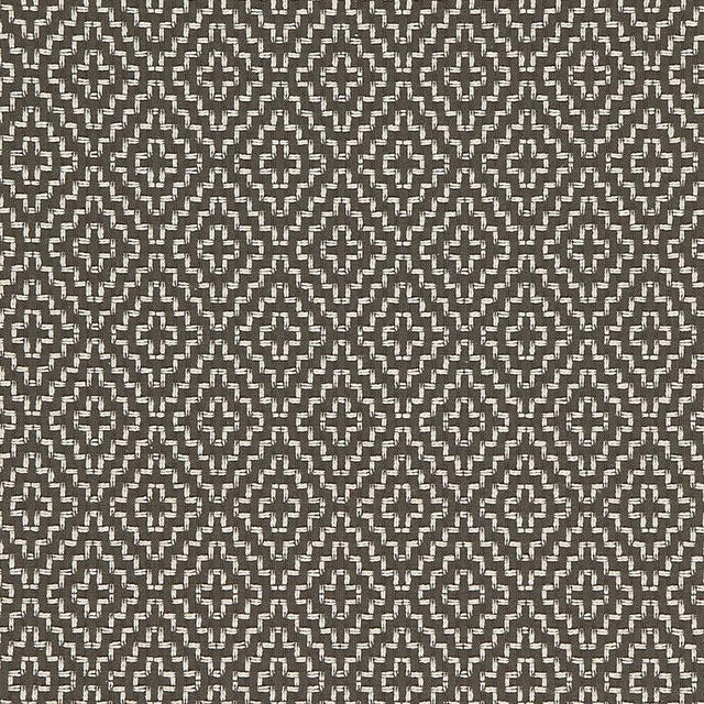 Schumacher Soho Weave Charcoal Fabric
