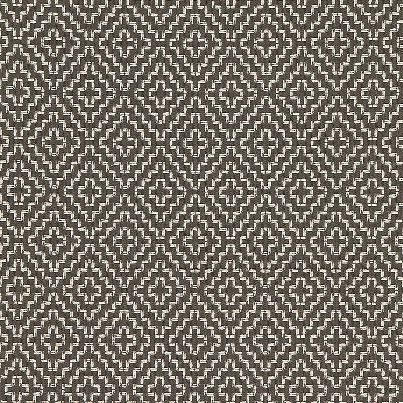 Schumacher Soho Weave Charcoal Fabric